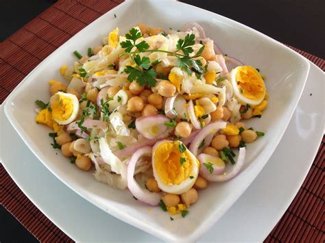 receita de salada de bacalhau com grão